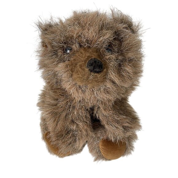 Folkmanis Brown Bear Hand Puppet Full Body Plush Stuffed Folktails Furry Folk - Picture 1 of 12